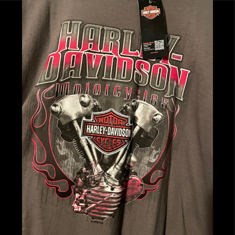 Harley Davidson Olive long sleeve tshirt